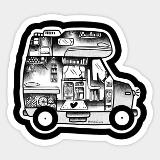 Packing for adventure campervan Sticker